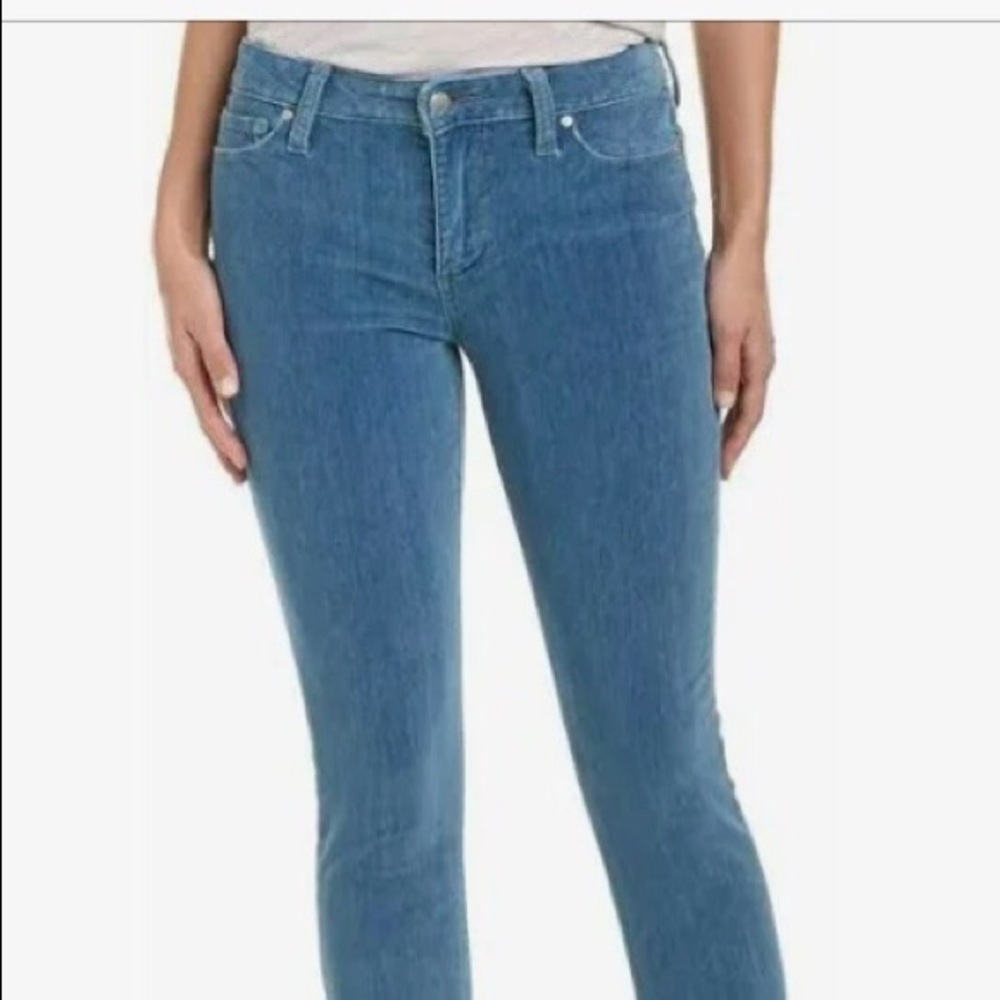 Joes Jeans velvet blue skinny jeans